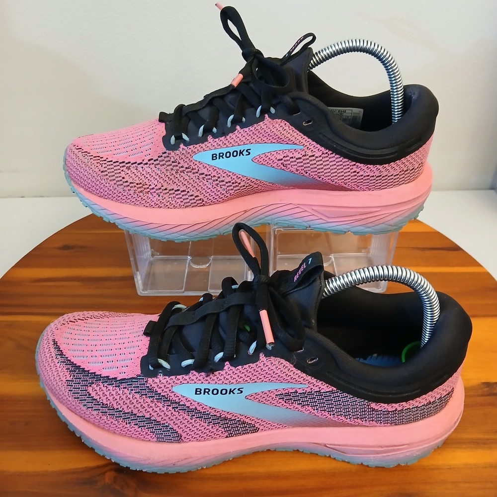 Brooks Revel 7 Womens 9 Pink Running Shoes Sneakers 1204241B948